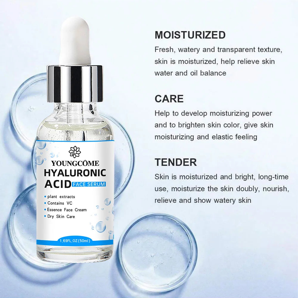 Hyaluronic Acid Facial Essence Deep Moisturizing Facial Skin Essence Korean Skin Care Products.