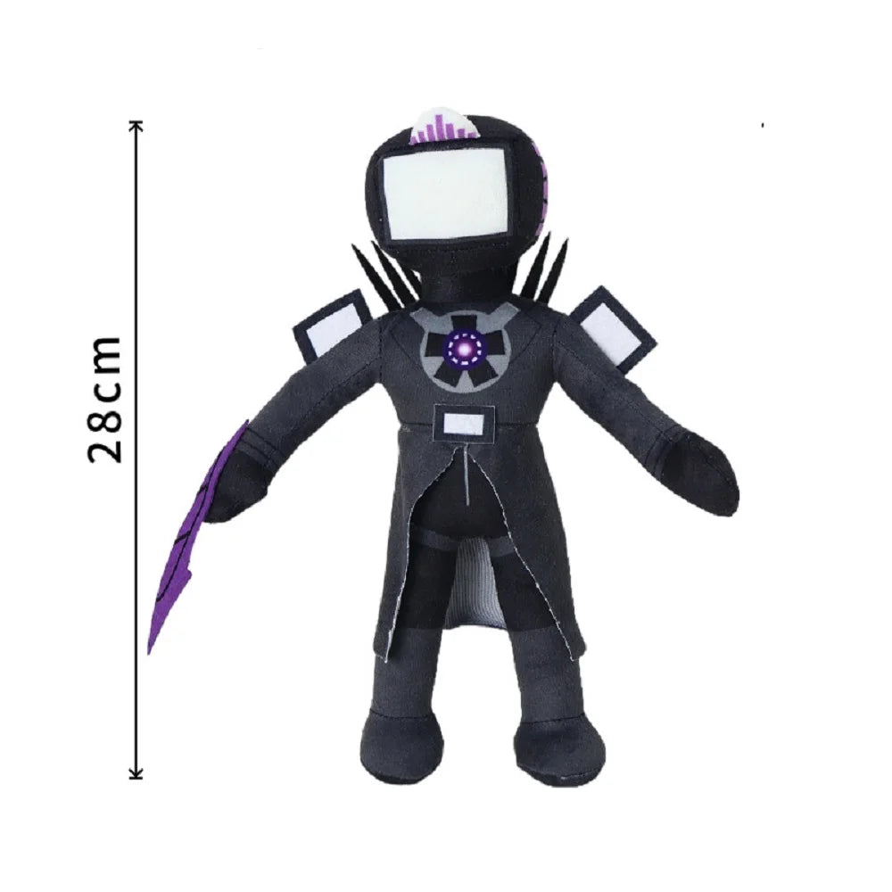 2025 new Skibidi Toilet Clockman Titan TV Man Speakerman Plush Horror Game Cartoon Stuffed Doll Kids Birthday Christmas Gifts.