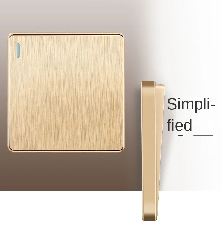 Gold 13A UK Stecker USB Steckdose, Haushalt elektrische licht schalter, universal 5 loch Dual Buchse mit USB Ladegerät, AC110-250V.