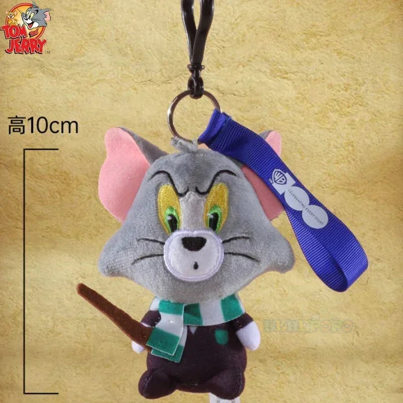 Exclusive Warner 100th Anniversary Tom and Jerry Plush Doll in Harry Potter Costume, Cute Small Keychain Stuffed Animal Gift.