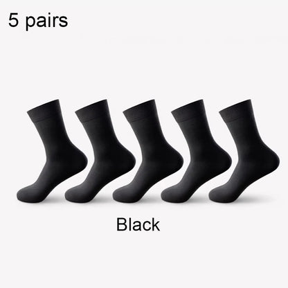 ZEXOLAP 2025 High Quality Casual Men's Business Socks Summer Winter Cotton Socks Quick Drying Black White Long Sock Plus Size US.