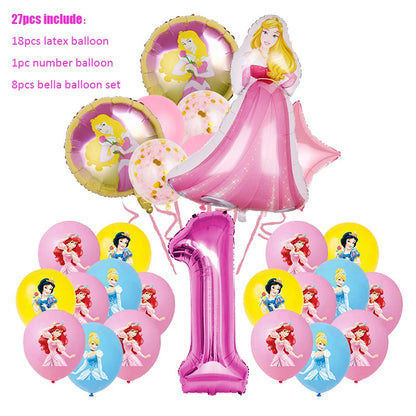 Disney Prinzessin Geburtstag Party Dekorationen Mädchen Kind Deco Disney Prinzessin Geburtstag Teller Servietten Tassen Geschirr Liefert Setup
