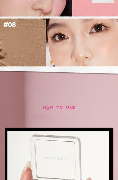 Judydoll Monochrome Blush Portable Silky Cream Multipurpose Blusher Eyeshadow Nude Natural Brighten Skin Tone Makeup Cosmetics.