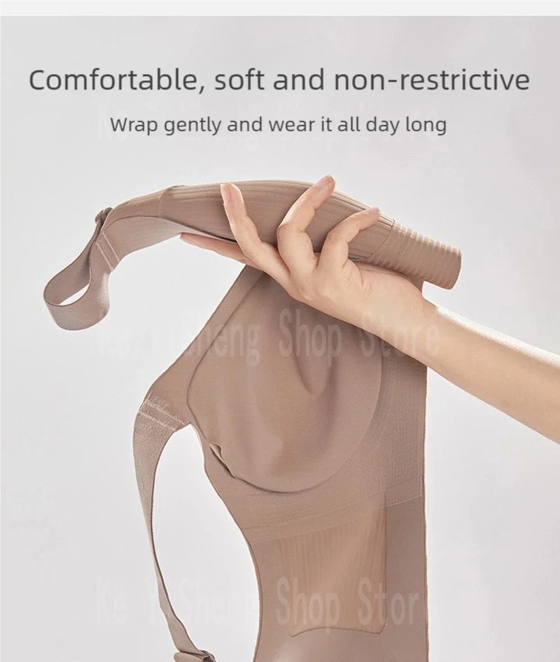 Non-trace body underwear women's bra anti-sag large size adjustment breast women big breasts small