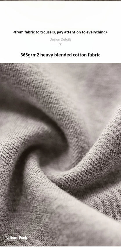 Maden Men's Men's Jogger Pants Embroidered Straight-Leg Sweatpants Elastic Waist Cuffed Casual Training Trousers for Fall Winter.