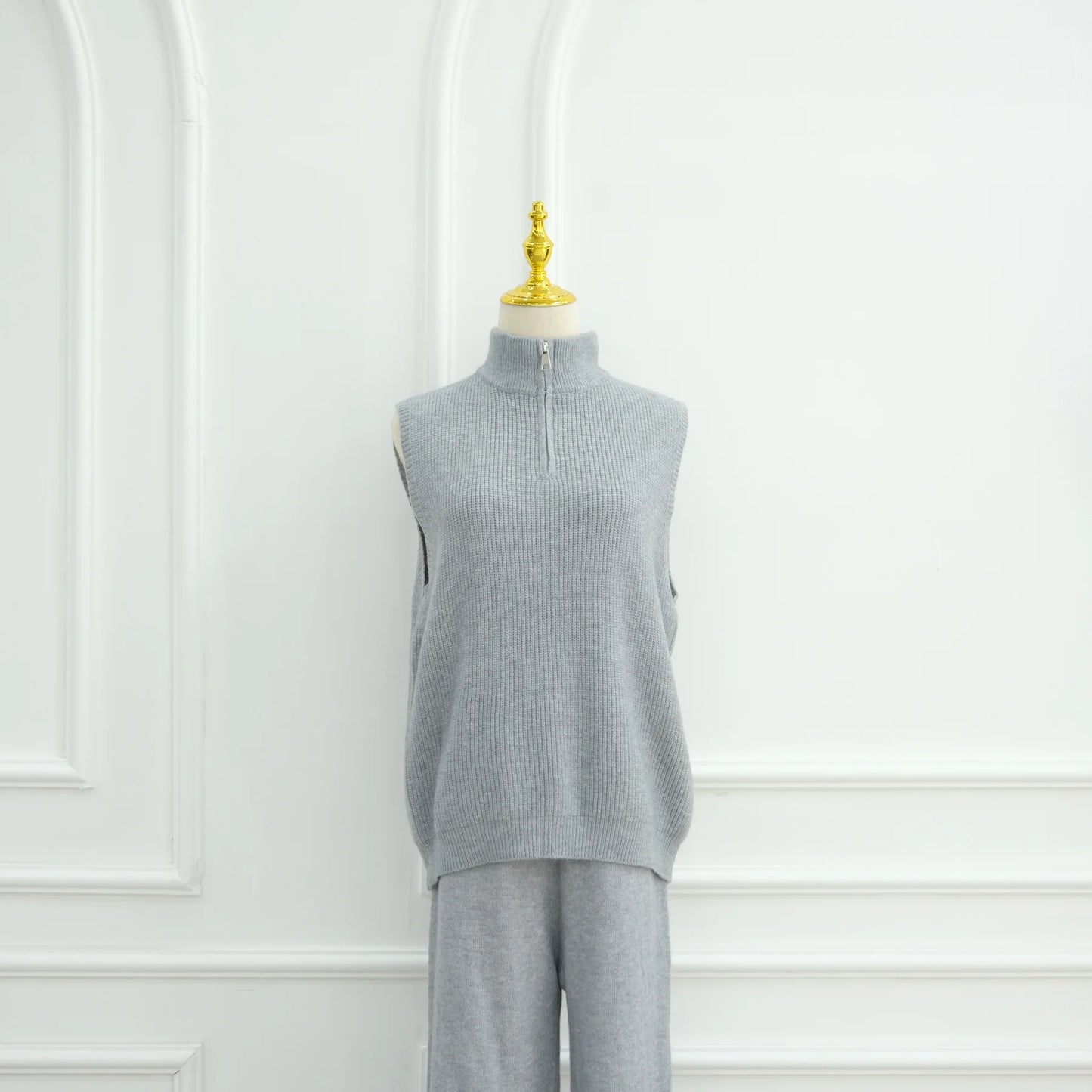 Winter Thicken 3 Piece Muslim Sets for Women Knit Tops Pants Islamic Outfit Sweater Dress Dubai Abaya Kaftan Musulmane Ensembles