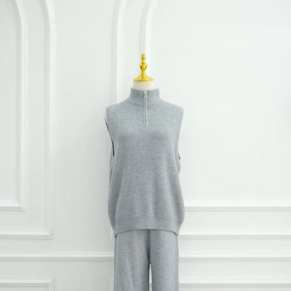 Winter Thicken 3 Piece Muslim Sets for Women Knit Tops Pants Islamic Outfit Sweater Dress Dubai Abaya Kaftan Musulmane Ensembles