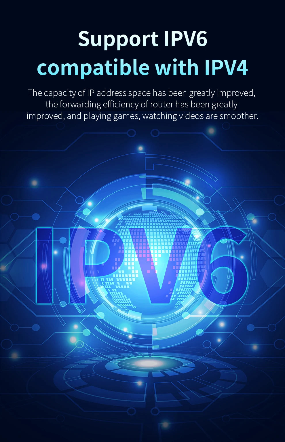 Comfast AX3000 WiFi6 Mesh System Wireless Router 5*5 dBi Antennas Wifi6 Mesh WiFi Router Easy Mesh/Andlink Gigabit Network Ports