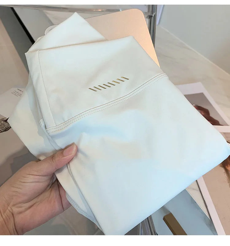 Cross over Nylon Yoga Pants Women High Waist Gym Sport Leggings Stretchy Workout Fitness Tights Running Squat Proof Dry Fit.