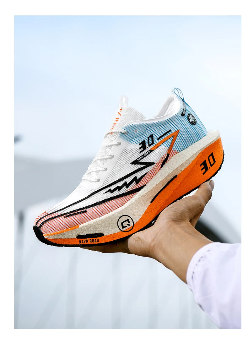 2025 Men Sports Running Shoes Q3 Casual Carbon Plate Marathon Breathable Lightweight Women's Comfortable Nonskid Sneakers.