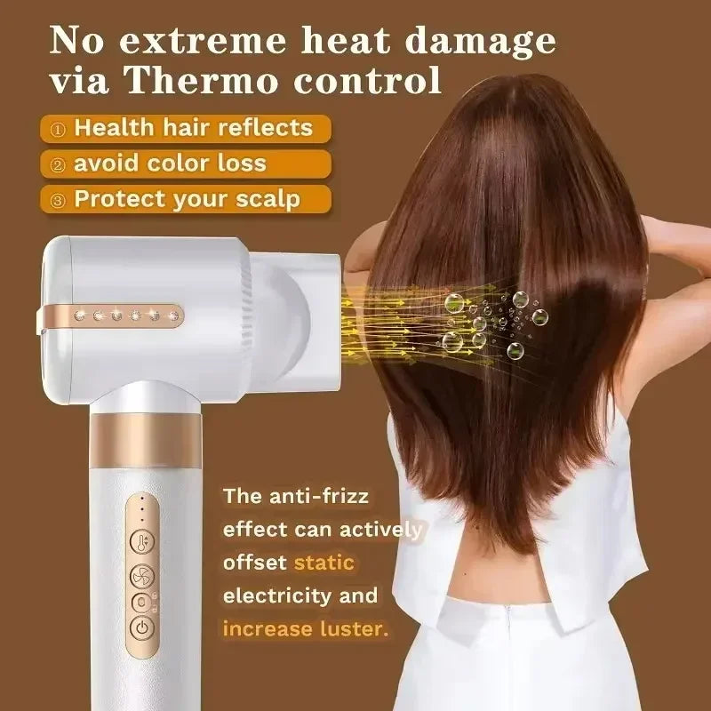 7 in 1 Hair dryer Professional Negative Ion curling Iron Hair Straightener Brushless Motor High Speed Hair Dryer Hot Comb Set.