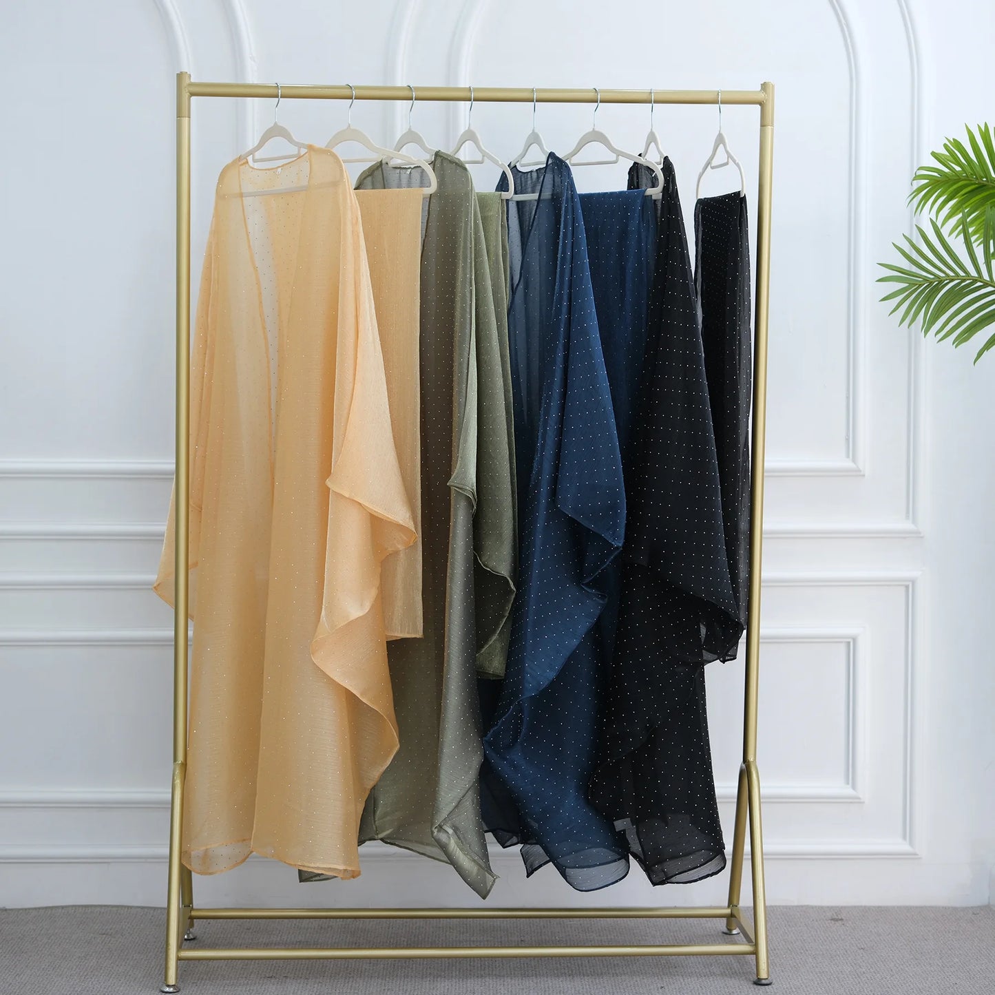 Middle Eastern Islamic Three-Piece Clothing for Women Ramadan Muslim Modest Abaya Dress with Hijab 2025 New Turkey Kaftan Robe