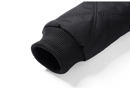 2025 Men's Warm Parker Coat Autumn/Winter Outdoor Sports Thick Anti Cold Cotton Jacket Stand up Collar Checkered Cotton Coat