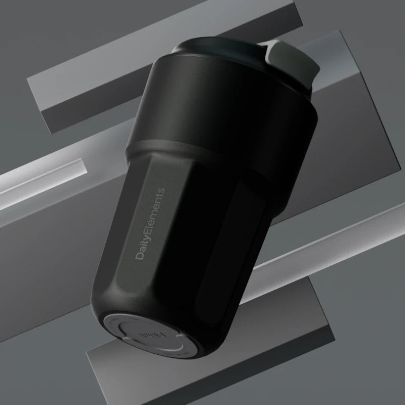 New Youpin Daily Element Portable Water Cup Coffee Mug 316 Stainless Steel Safety Seal 420ml Cold Storage Thermos Cup Mouth Snap