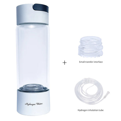 Max 3000ppb Hydrogen Rich Water Generator- 3 in 1 use(Breath with tube) DuPont SPE+PEM Dual Chamber H2 electrolysis Water Bottle
