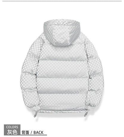 Supzoom New Arrival Casual Mens Winter Trendy Hooded Bread Couple Bright Face Starry Thickened Coat Cotton-padded Jackets.