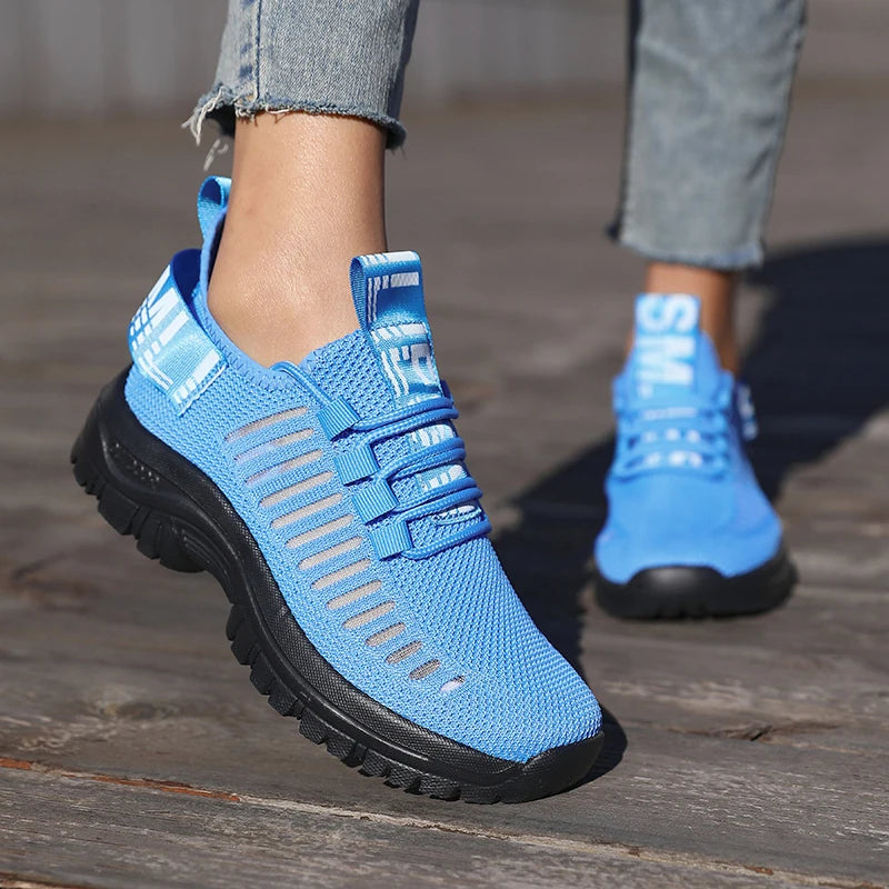 new Shoes for Man	Summer Walking Comfort Platform Sneakers Mesh Fashion Design Breathable Travel Training Jogging Shoes 36-46.