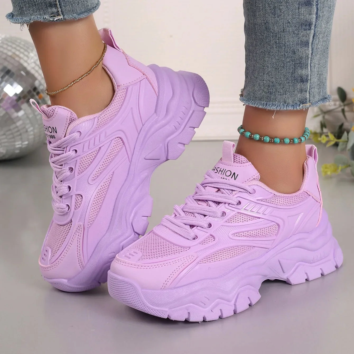 Women Sneakers 2024 New Fashion Chunky Sneakers Women Outdoor Tennis Platform Sports Shoes for Women Lightweight Designer Shoes.