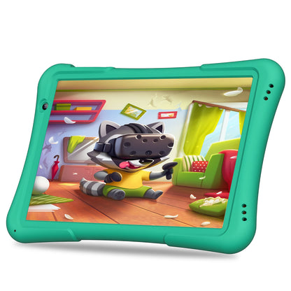 PRITOM 10 inch kids Android tablet, 4GB(2+2)+32GB, Quad Core, 6000 mAh, WiFi 6, Dual Camera, Bluetooth, Toddler Tablet.