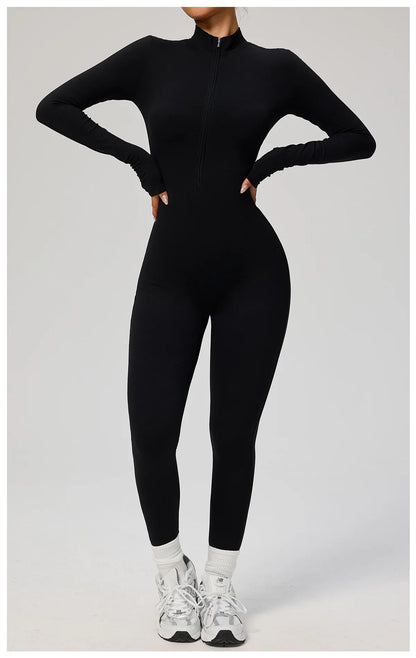 Tianyi High-Intensity Fitness Long-Sleeve Yoga Bodysuit Sensation Tight-Fitting Sportswear for Women Made in China