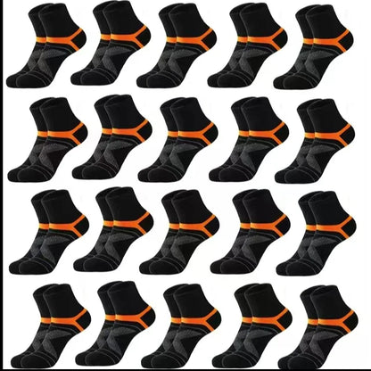 3 Pairs Men's Socks Hiking Black Sports Basketball Socks Casual Soft Running Summer Absorb Sweat Breathable Male Sokken Gifts.