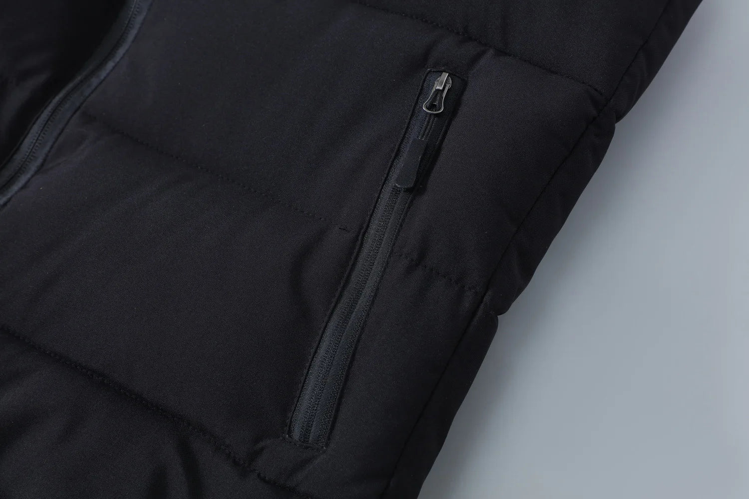 Compass Button Patch Style Men's Stand-up Collar Down Cotton Casual Vest Windproof Men's Jacket Slim Men's Hooded hat Wear.