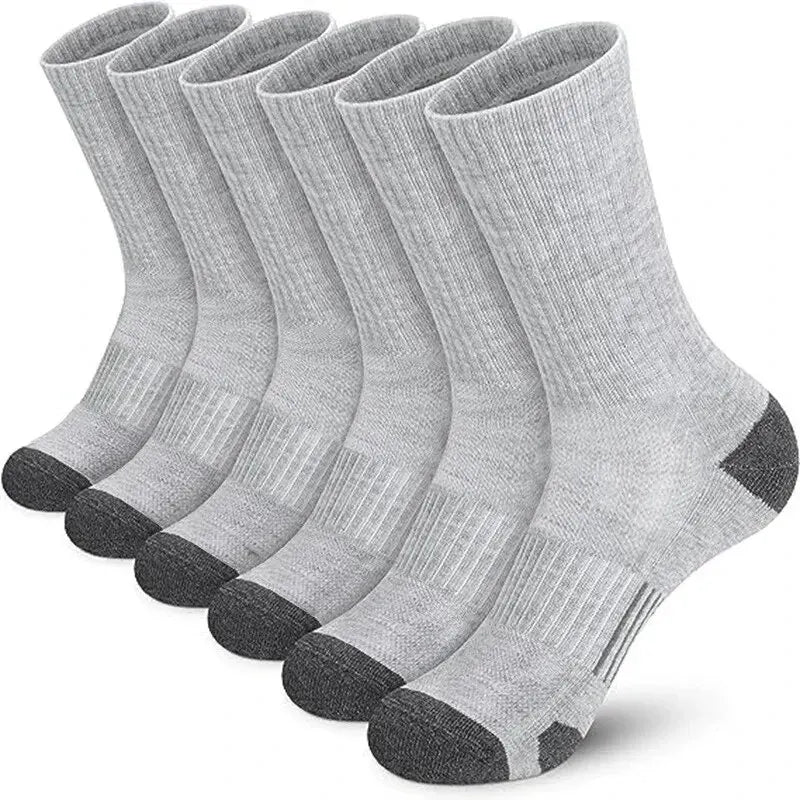 6/12 Pairs Men's Outdoor Gym Socks High Quality Comfortable Soft Ground-Gripping Football Large Size New Style.