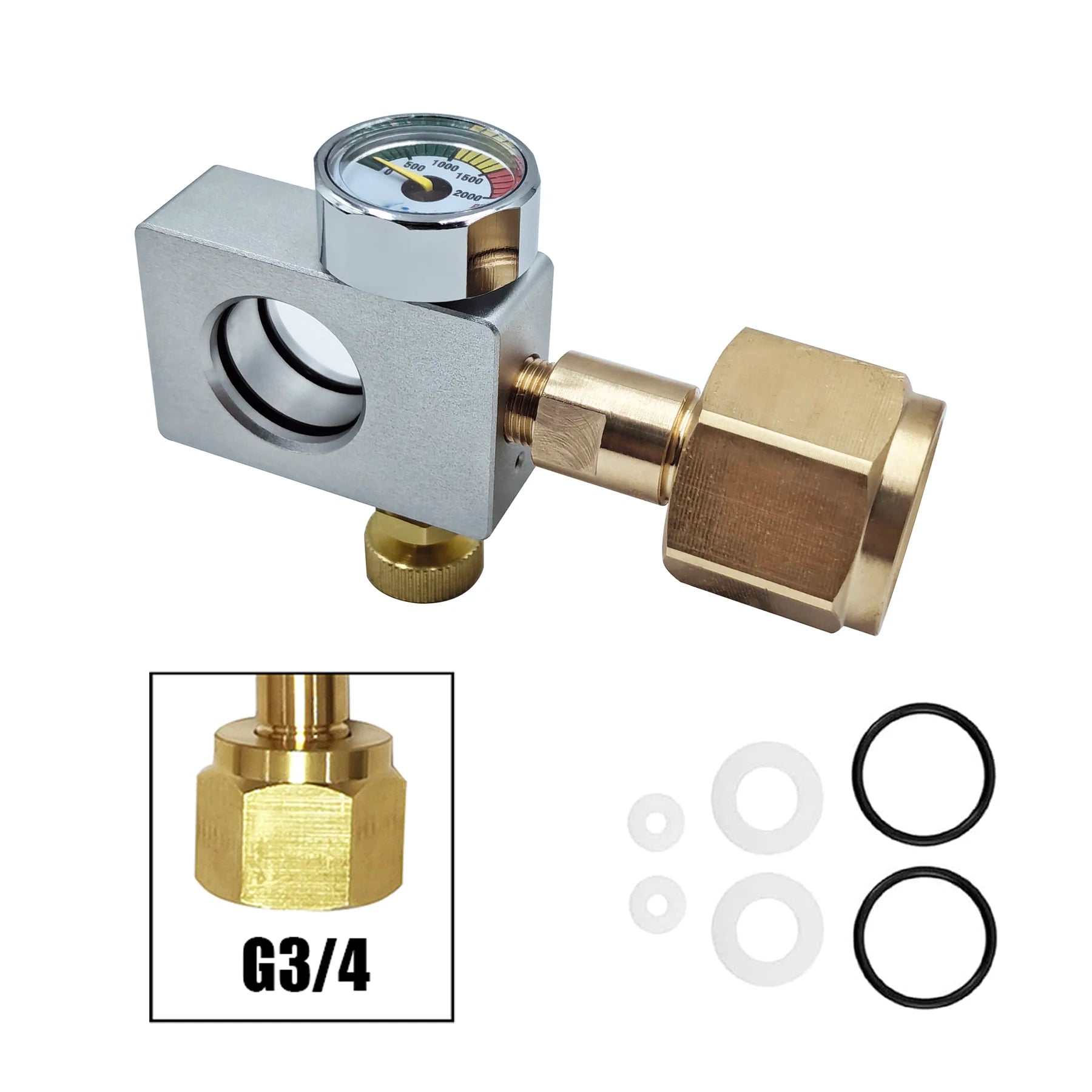 2023 Soda Water CO2 Cylinder Adapter Carbonator Refill Fill Station for CO2 Tank Bottle Filling Replacement.