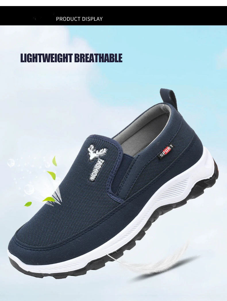 Men's Shoes Casual Sneakers Summer Breathable Mesh Waterproof Outdoor Slip On Flats Affordable Free Shipping Shoes.