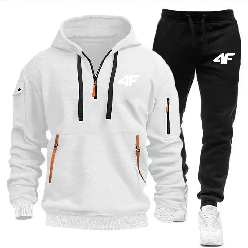 Slow jogging stylish quality sports outfit. Spring/Autumn 2025 new style outdoor fitness fashionable men's pullover + jogging pa.