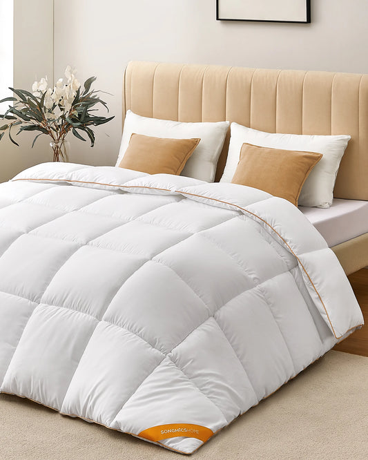 SONGMICS HOME Microfiber bedspread duvet filling: 100% microfiber quilt with 8 loops, 300 GSM  - et.