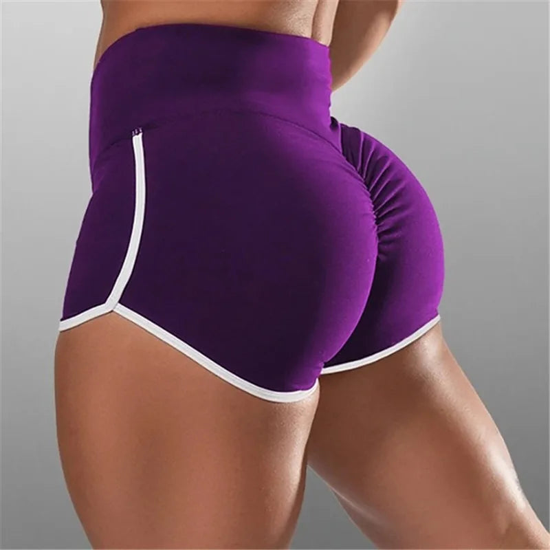Women Summer Shorts for Sports Fitness Gym Skinny Slim Shorts Causal Yoga Shorts Low Waist Stretchy Short Pants Gym Clothing.