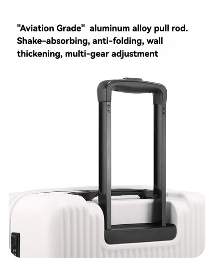 2024 neue langlebige Gepäcksets Koffer vorne offen TSA-Schloss USB Slient Spinner Wheel Charging Herren Handgepäck Reisen 20/22/24/26.