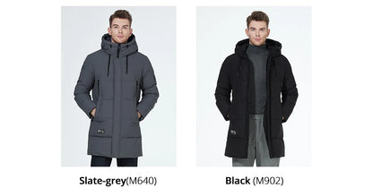 ICEbear 2023 winter jackets for men casual cotton coat mid-length Puffer parkas MWD3061D.