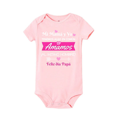 Alles Gute zum Vatertag Säuglingsspielanzug Vatertag Aufdruck Kurzarm Bodys Neugeborenes Mädchen Jungen Overall Festival Babykleidung.