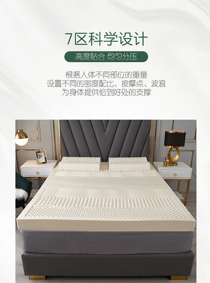 Thailand natürliche 100% Latex Matratze Großhandel Student Home Hotel Luxus Top Tatami Matte Royal Geschenk Latex Matten mit Bezug