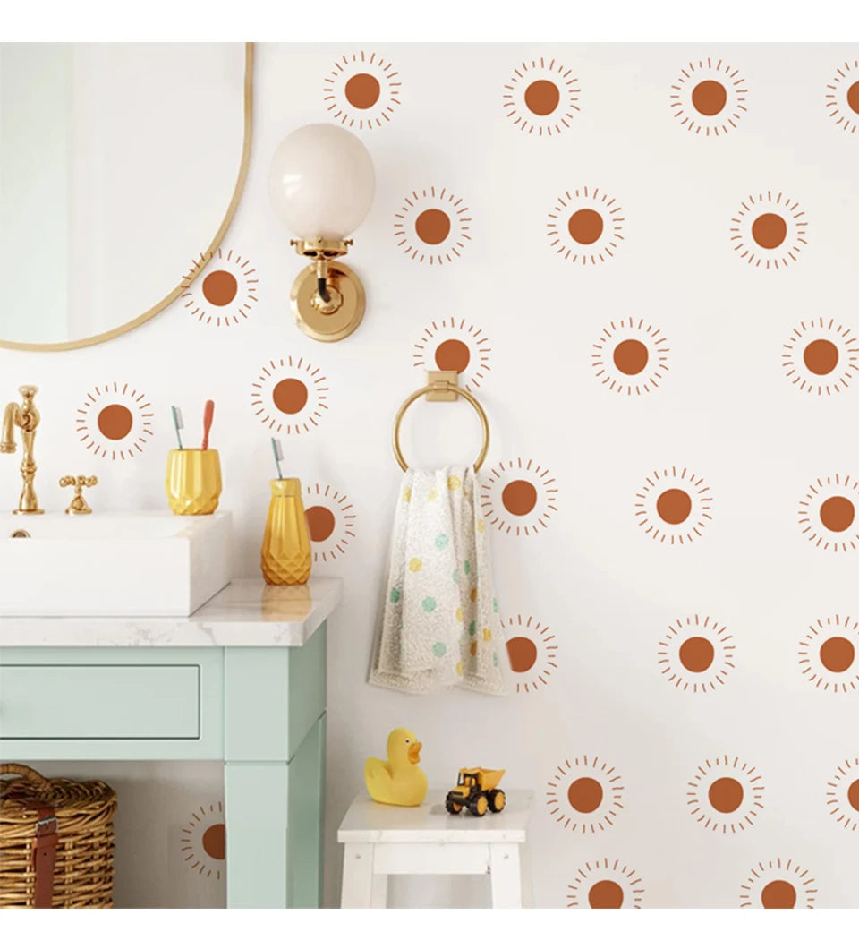 Boho Hearts Creative Wall Sticker For Children Baby Girls Boys Room Nursery Wall Art Decals Vinyl Mural Kids Bedroom Home Decor.