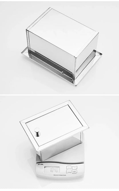 Einbau-Toilettenpapierrollenhalter in Mattschwarz, Aufbewahrungsbox für Seidenpapier aus Edelstahl für Badezimmer, Küche