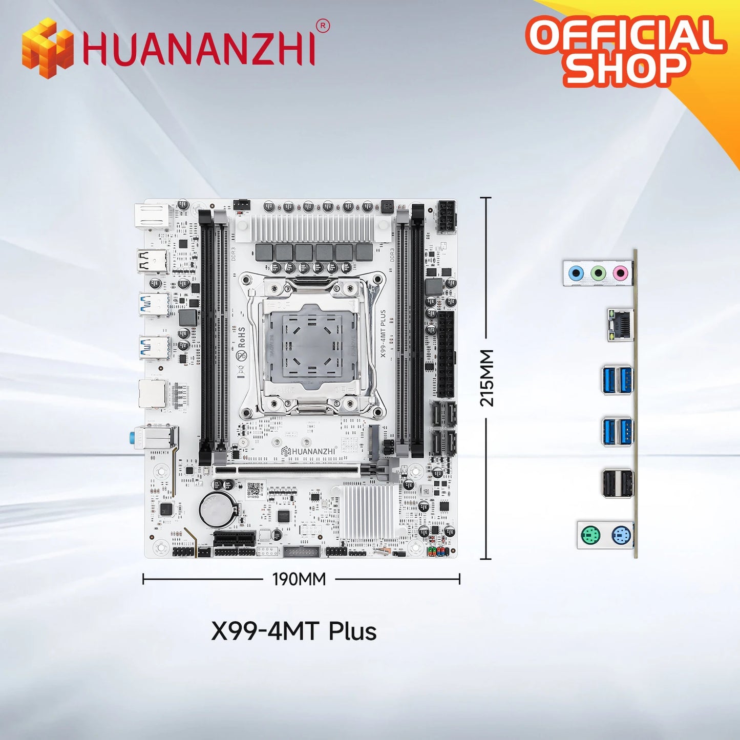 HUANANZHI X99 4MT plus LGA 2011-3 Xeon Motherboard - DDR3 Memory Support NVMe SATA for Gaming & Business Use with TPM2.0.
