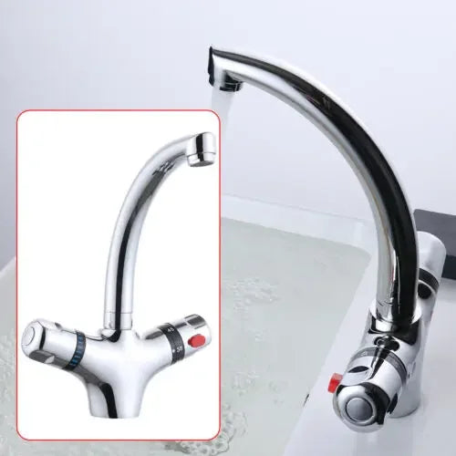 Thermostatic Tap Kitchen Sink Mixer Stainless Steel Tap