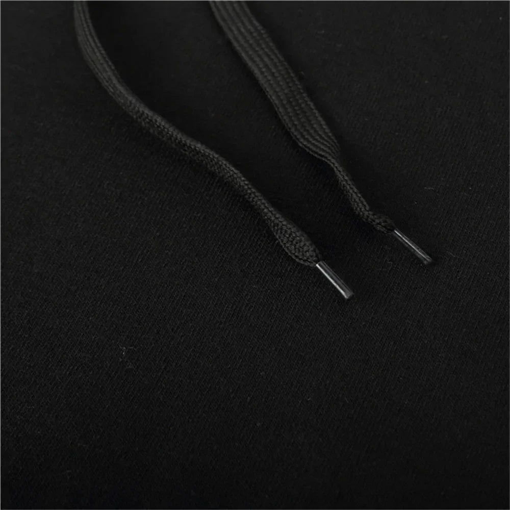 Men's Casual Tracksuit Autumn Fleece Warm Sweatshirts Sweatpants Suit Daily Sports Hooded Sweatshirts + Jogger Pants 2-piece Set.