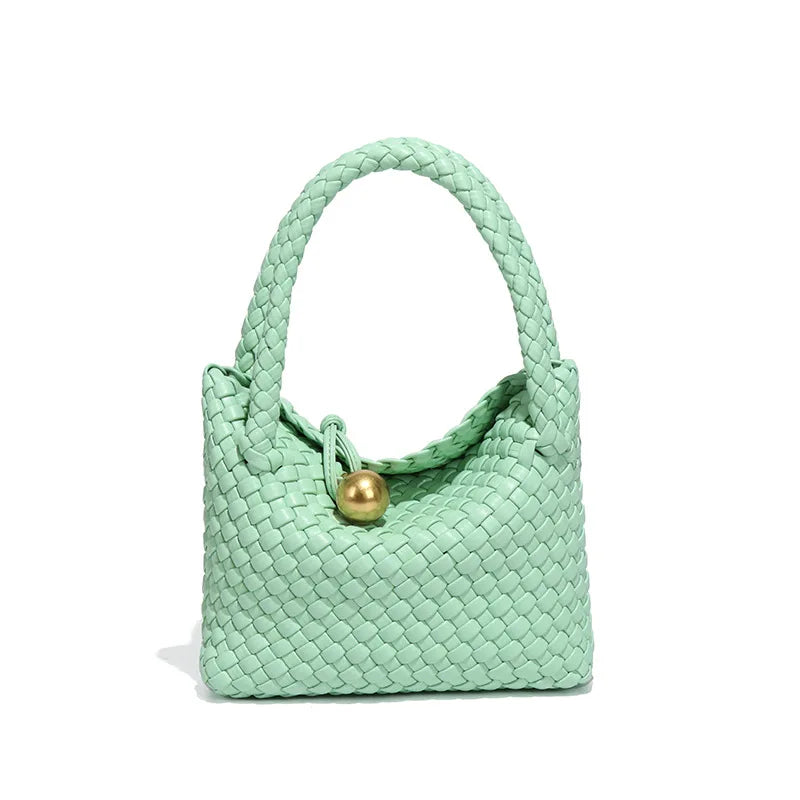 Woven Shoulder Bag for Women Crossbody Tote Bag for Women Small Handbag Vegan Leather Purse Tote Handbag Hobo Bag