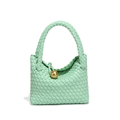 Woven Shoulder Bag for Women Crossbody Tote Bag for Women Small Handbag Vegan Leather Purse Tote Handbag Hobo Bag