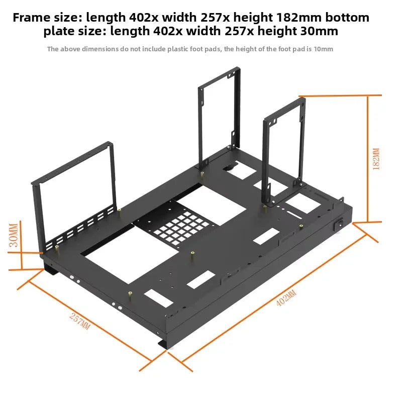 DIY Chassis X79 X99 Computer Case ATX Open Motherboard Holder ATX/-ATX/ITX Open Chassis PC Frame Chassis with Fine Mesh Steel.