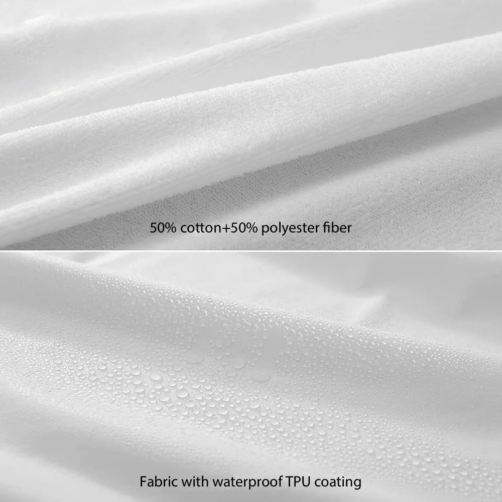 Fitted Sheet with Elastic Bands Non Slip Mattress Covers Waterproof for Single Double King Queen Bed,90/100/140/160/180/200cm.