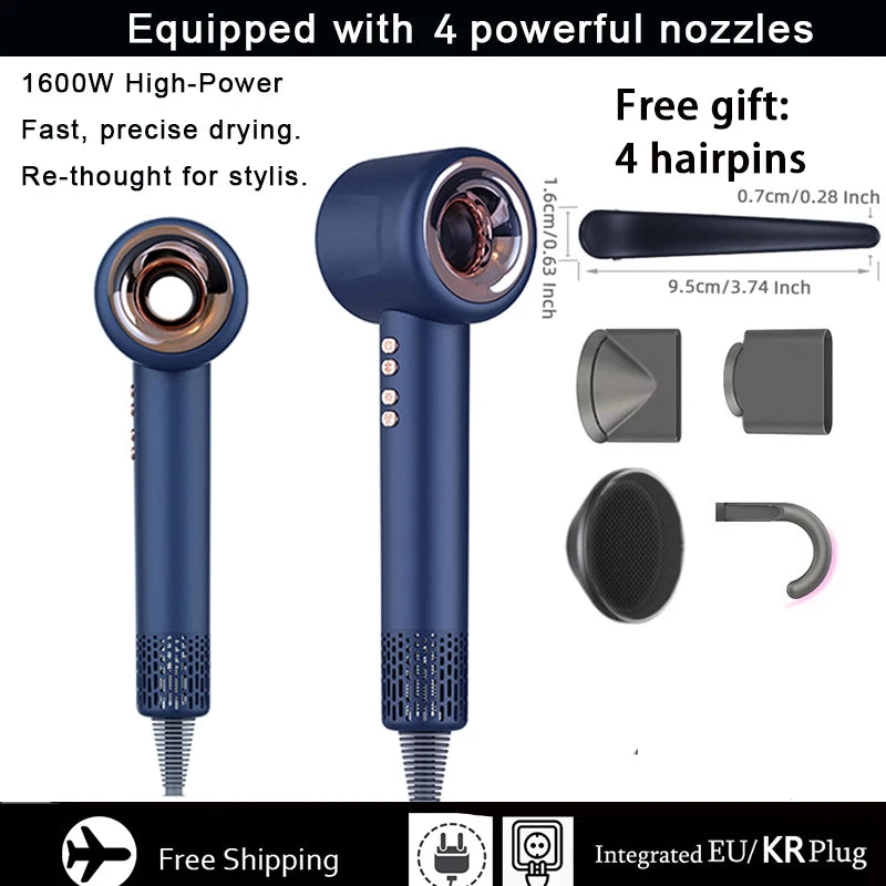 1600W Super Hair Dryer Leafless Hair dryer Personal Hair Care Styling Negative Ion Tool Constant Anion Electric Hair Dryers