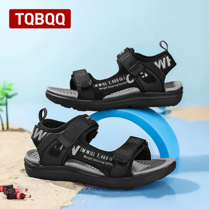 Kids' Summer Breathable Sport Sandals for Boys Casual Beach Shoe Comfortable Soft Sole Children's Fashion Non-slip Sandalias.