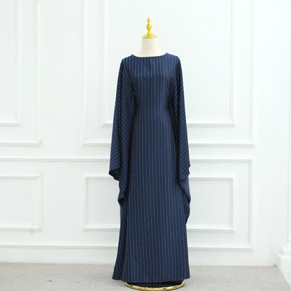 Dubai Diamond Luxury Banquet Musim Dress Abaya Eid Kebaya Caftan Robe Marocain Maxi African Dresses Kaftan Abayas Women Clothing.