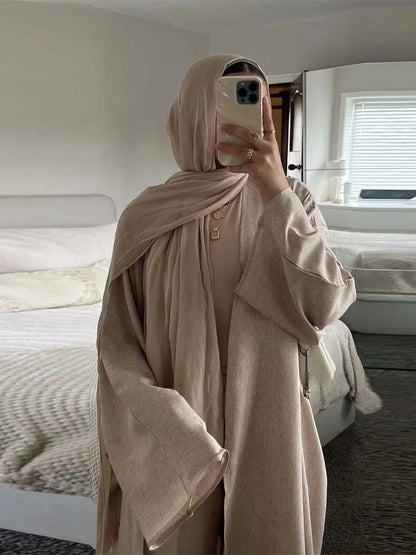 Ähnliche Baumwolle Leinen Batwing Kimono Abaya Dubai Islam Muslimischen Kleid Für Frauen Kebaya Kaftan Robe Musulmane Kaftan Marocain Femme