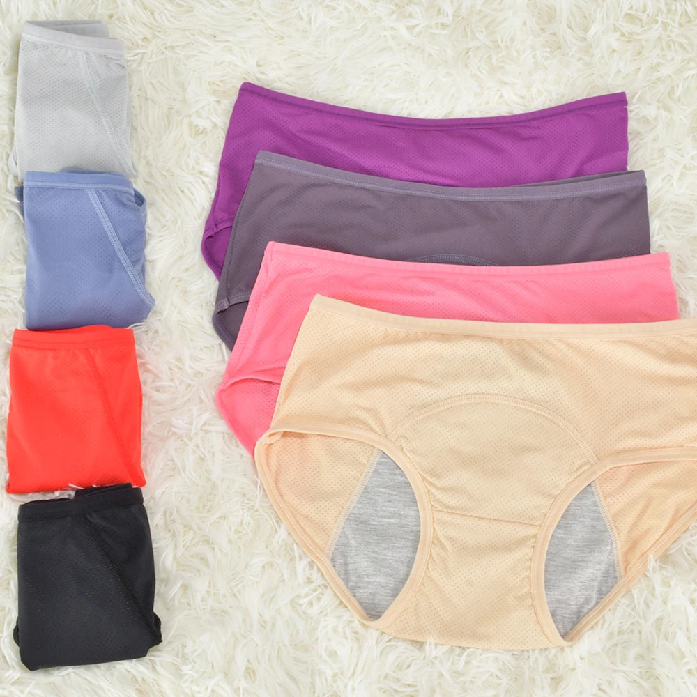 Menstrual Panties Women's menstrual underwear - leak proof and breathable - mid waist size m to 8XL menstrual hygiene pants exam.